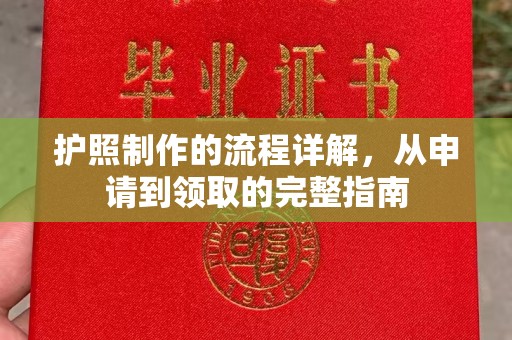 惠民护照制作的流程详解，从申请到领取的完整指南